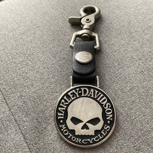 Harley Davidson Skull Keychain 💀